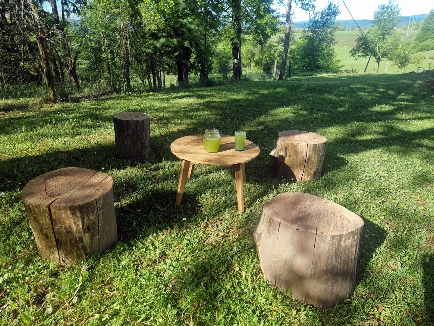 Trail rest point at Bogato Brdo