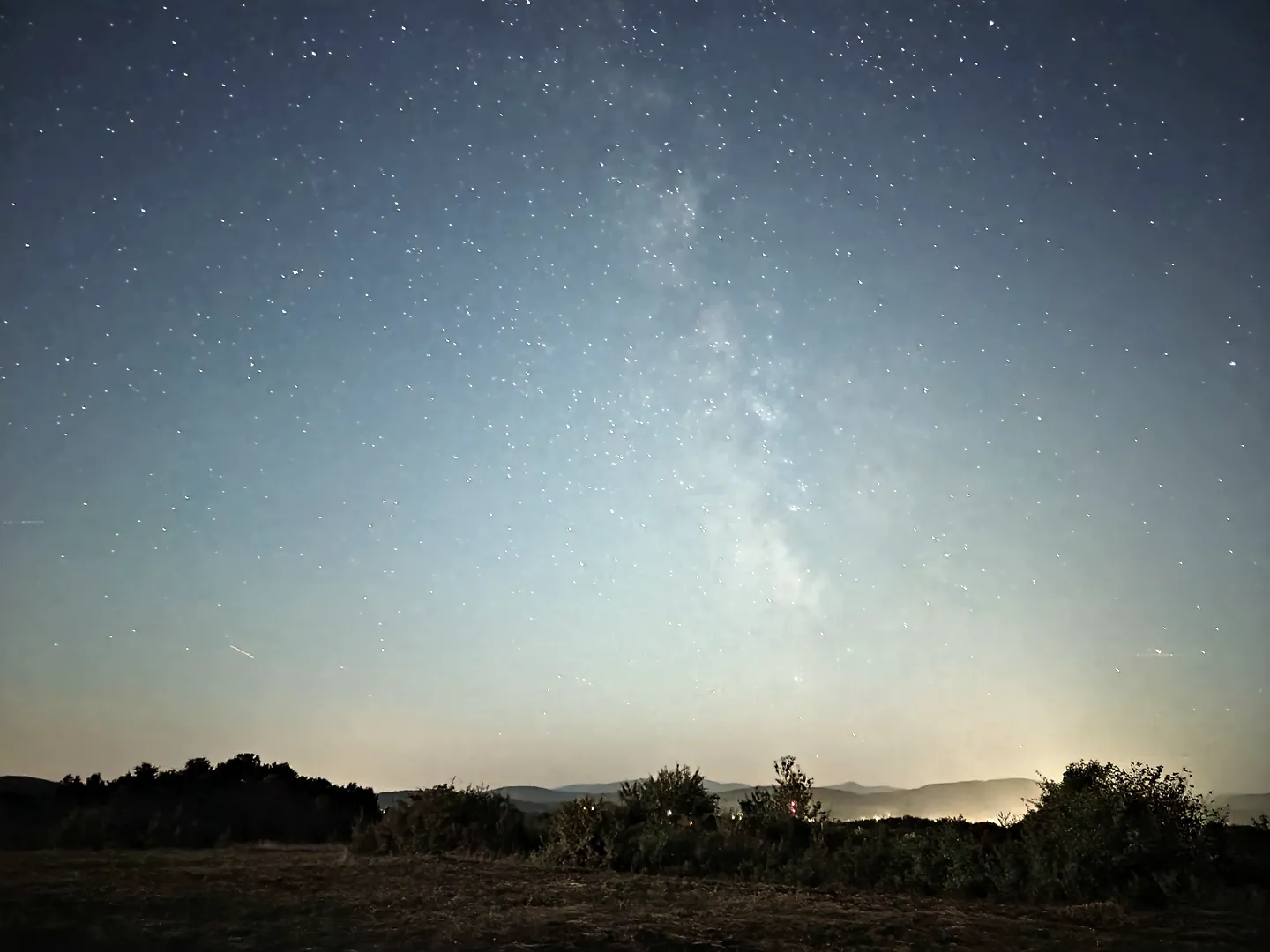 The Milky Way over Bogato Brdo